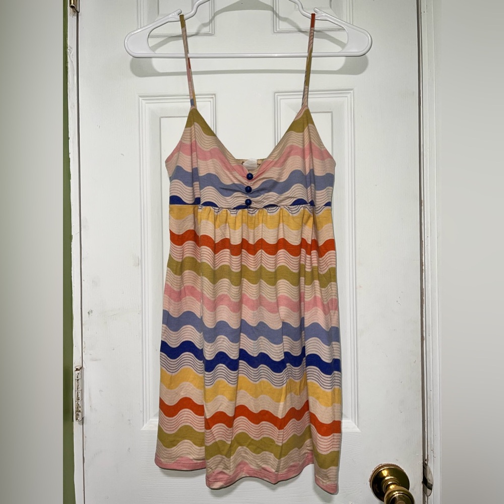 One Clothing Vintage Striped Mini Dress, Size Small
